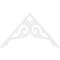 Ekena Millwork Pitch Bordeaux Architectural Grade PVC Gable Pediment, 72"W x 42"H x 1"P (14/12) GPP072X042X100BOR - alternate 4